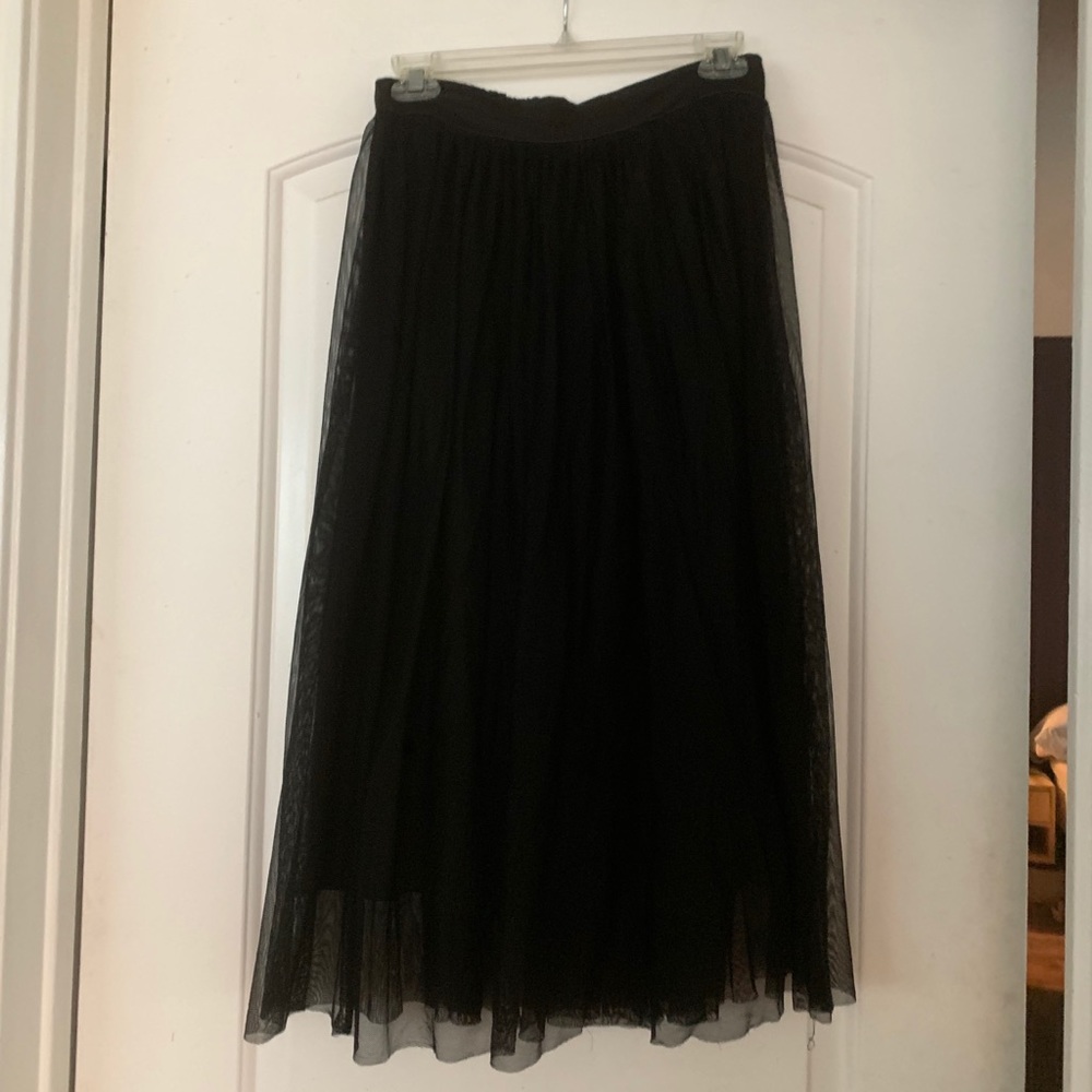 black tulle skirt